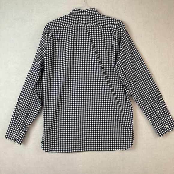 J Crew Ludlow Shirt Mens XL Blue White Check Long Sleeves Cotton 120’s 2 Ply - Picture 5 of 13